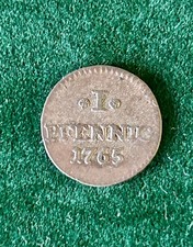 SACHSEN, KÖNIGREICH Albertinische Linie - 1 PFENNIG 1765 C Friedrich August III.