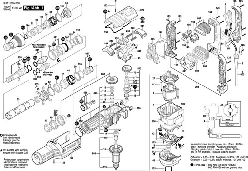 Bosch gbh dv - dv, bohrhammer