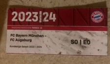 Used Ticket Parken FC Bayern München vs FC Augsburg 1.  BL 2023/24