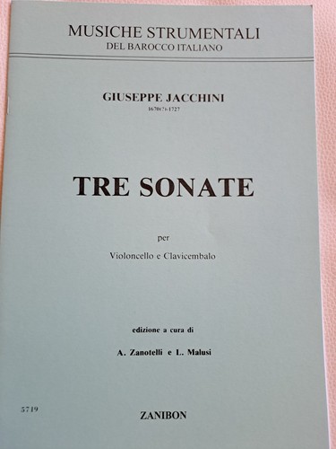 Noten cello jacchini tre - g., jacchini,