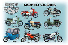 Blechschild 20x30 Simson DDR Motorrad Schwalbe Star Spatz Habicht Sperber Duo