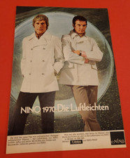83) Nino Herrenmode 70er Jahre Werbeanzeige Reklame Werbung 1970