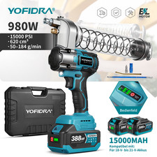 15000PSI Akku Fettpresse Elektrische Grease Gun Fett mit Schlauch Für Makita 18V