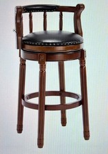 CozyRain Barhocker Modern Swivel Barstools,Küchentheke Echtes Leder  Sitzhöhe 75