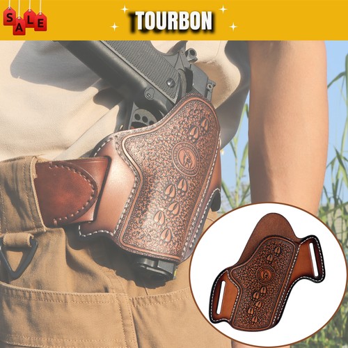 Tourbon leder gürtel - leder,