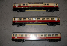 Märklin TEE Personenwagen, Barwagen 4057, Abteilwagen 4055, Aussichtswagen 4090