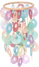 Rundes Muschel Windspiel -