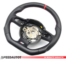TAUSCH S-LINE abgeflacht Lenkrad Lederlenkrad ROT AUDI A4 A3 A6 Q5 A5