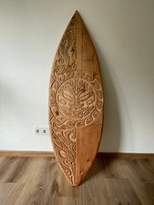 Deko geschnitztes Maori Holzsurfbrett XXL 140cmx42cm - VB