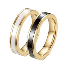 Edelstahl Ring mit Keramik