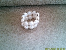 Ring Süßwasserperlen Gummizug