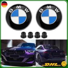 Für BMW Emblem E36 E39 82mm 74mm V+H Motorhaube Heckklappe Weiß Blau m/tüllen