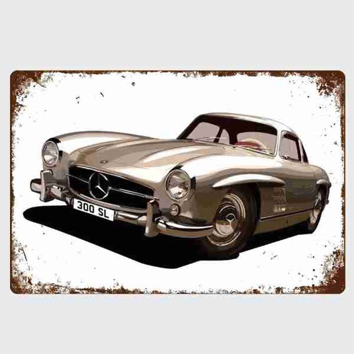 Blechschild mercedes benz - blechschild,