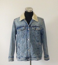 warme Jeansjacke mit Fell