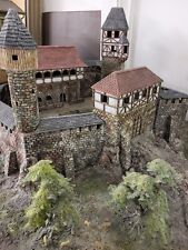 DiedHoff Burg Diorama mit Elastolin Figuren