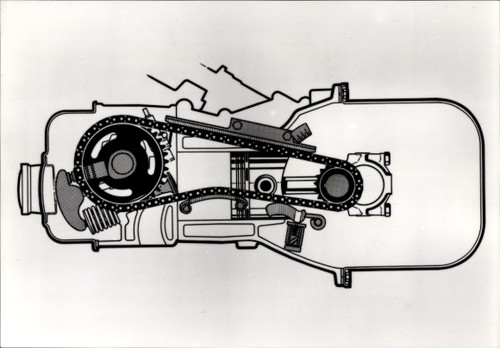 Motor der opel - ak,