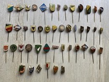 46 Alte DDR Fussball Anstecknadel Deutschland PIN Sammlung Konvolut Selten