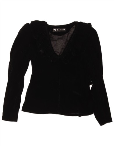 Zara damen samt blazer jacke - samt,