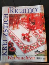 Diana Ricamo Sonderheft   Weihnachten Kreuzstich Sticken 80er Jahre 