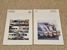 4x Prospekt Mercedes Caravan/Camping 207D 410D Sprinter James Cook Niesman Hymer