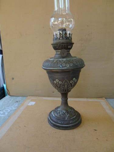 Alte petroleumlampe messing - alte,