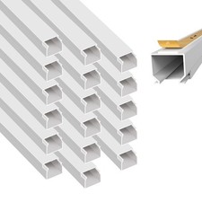 18m Kabelkanal 16 x 16 mm selbstklebend Installationskanal Elektro Kabel Kanal