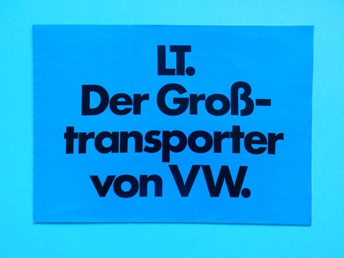 Prospekt katalog vw lt - prospekt,