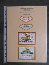 Bieretiketten, Bayern, Buttenheim, Löwenbräu