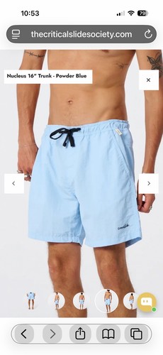 Badeshorts herren hellblau - hellblau, gr