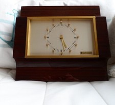 Junghans Wanduhr Uhr astro -  quartz W738  / Holzrahmen Mahagoni poliert