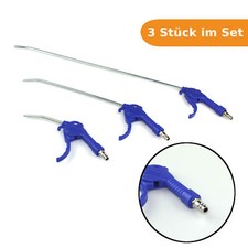 Druckluftpistole Ausblaspistole Druckluft Blaspistolen Set 3-tlg. 24-42-64 cm