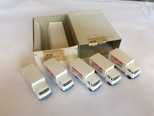 Wiking Händlerkarton mit 5x Mercedes L 608 Koffer Packfisch Seefrost Filet (489)