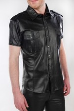Lederhemd hemd police - lederhemd,