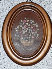 Bilderrahmen oval Holz mit