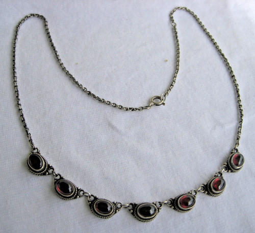 Granat collier kette - granat,