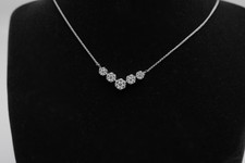 Moncara Elegante Diamantkette mit 35 Diamanten ca. 0,95ct  aus 585 Weißgold