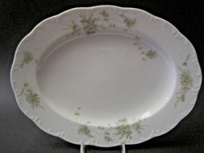 Rosenthal Monbijou Grüne Ranke Servierplatte. Oval  32 x 24 x 3 cm