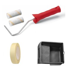 Farbwalze 10cm Malerwalze Set Farbrolle Lackierwalze Malerrolle Walze Malerbügel