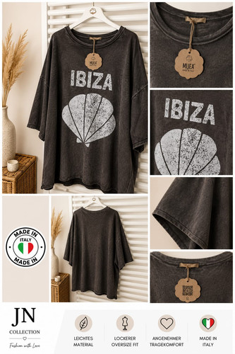 Damen oversize shirt ibiza - oversize, t-shirt