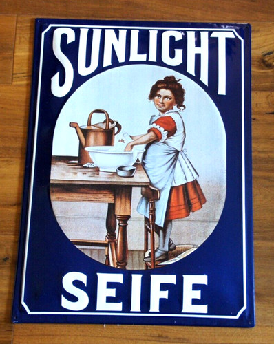 Blechschild sunlicht seife - blechschild,