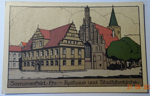 Sommerfeld rathaus und kirche - rathaus,