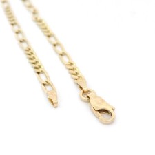 Armkette, Goldarmband mit Figaromuster Gelbgold 585 14 KT