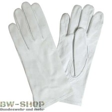 ORIGINAL BUNDESWEHR PARADEHANDSCHUHE WEIß BW HANDSCHUHE PARADE LEDERHANDSCHUHE
