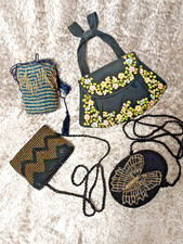 Konvolut Abendtaschen Biedermeier Pompadur Art Deco Handtaschen Glanzperlen