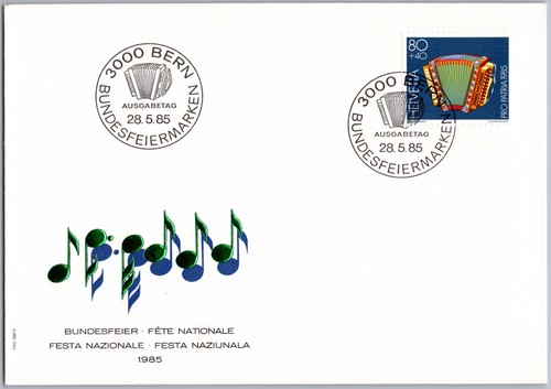 Schweiz fdc bern 1985 - fdc,