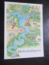 AK Bleilochtalsperre Landkarte