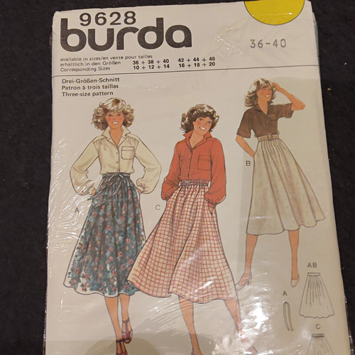 Burda schnittmuster 9628 - schnittmuster, damen