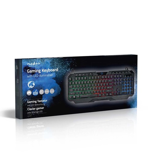 Nedis gaming tastatur led - nedis,