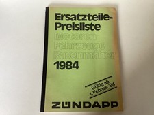 Zündapp Ersatzteil-Preisliste