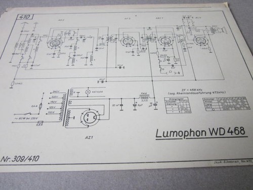 Lumophon 468 schaltplan - wd,